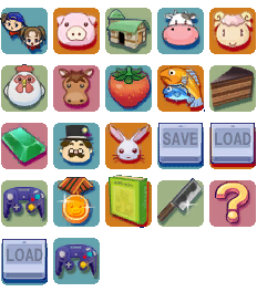 Harvest Moon: Magical Melody - Inventory Icons