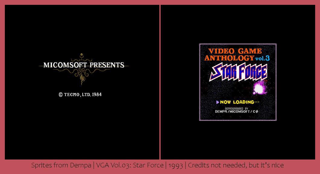 Video Game Anthology Vol.03: Star Force - Loading Screens
