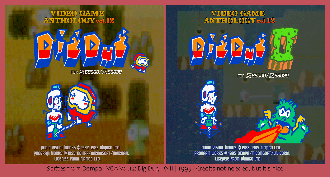 Video Game Anthology Vol.12: Dig Dug 1 & 2 - Loading Screens