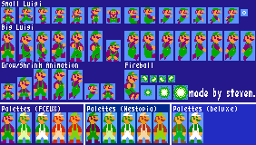 Mario Customs - Luigi (SMB1 NES-Style)