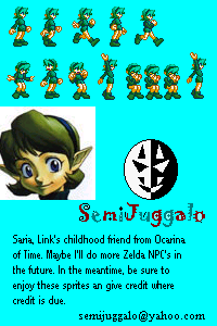 The Legend of Zelda Customs - Saria (Mega Man Zero-Style)