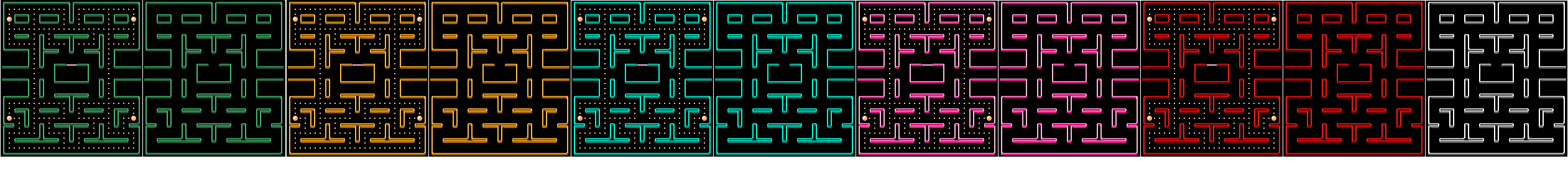 Pac-Man Plus (J2ME) - Mazes
