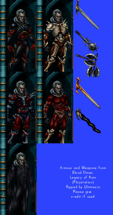 Legacy of Kain: Blood Omen - Armour and Weapons