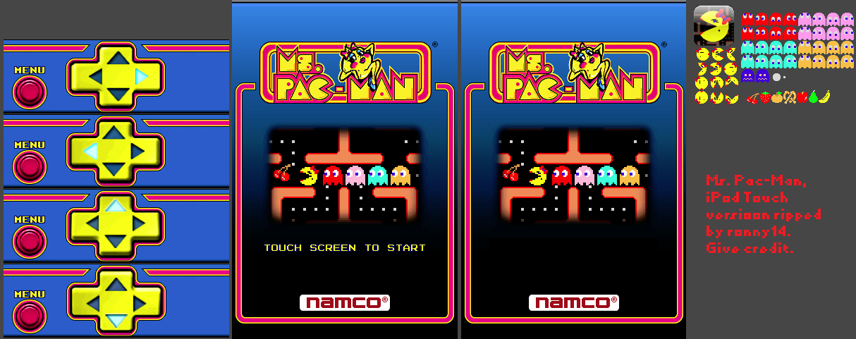 Ms. Pac-Man (iPod Touch) - General Sprites