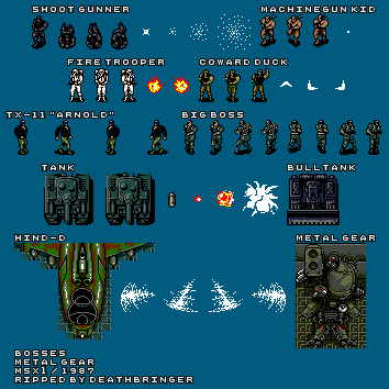 Metal Gear (MSX2) - Bosses