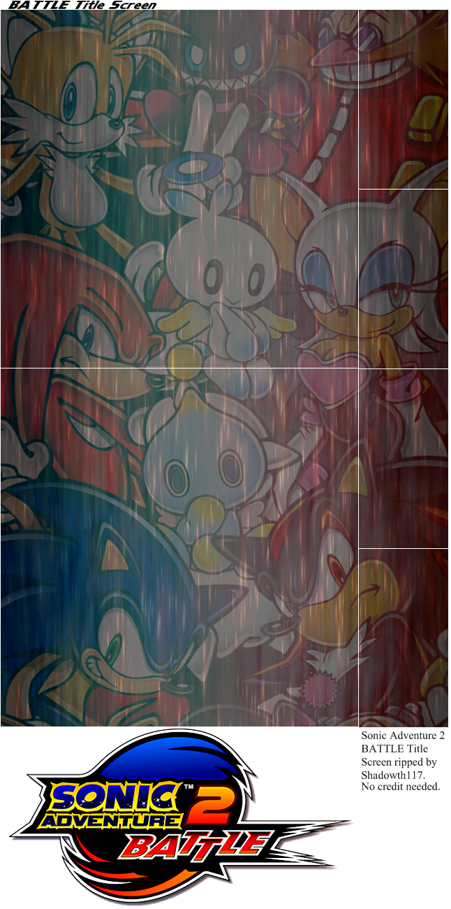 Sonic Adventure 2: Battle - Title Screen