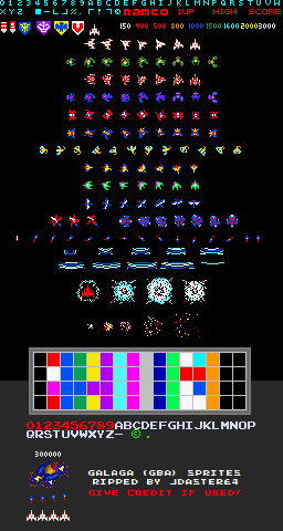 Galaga - General Sprites