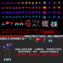 Namco Museum - Galaxian - General Sprites