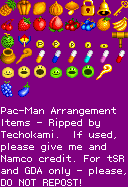 Pac-Man Collection - Fruits and Items
