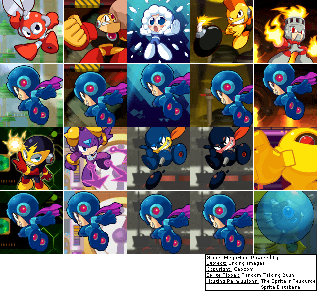 Mega Man: Powered Up! - Ending Images