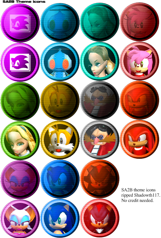 Sonic Adventure 2: Battle - Theme Icons