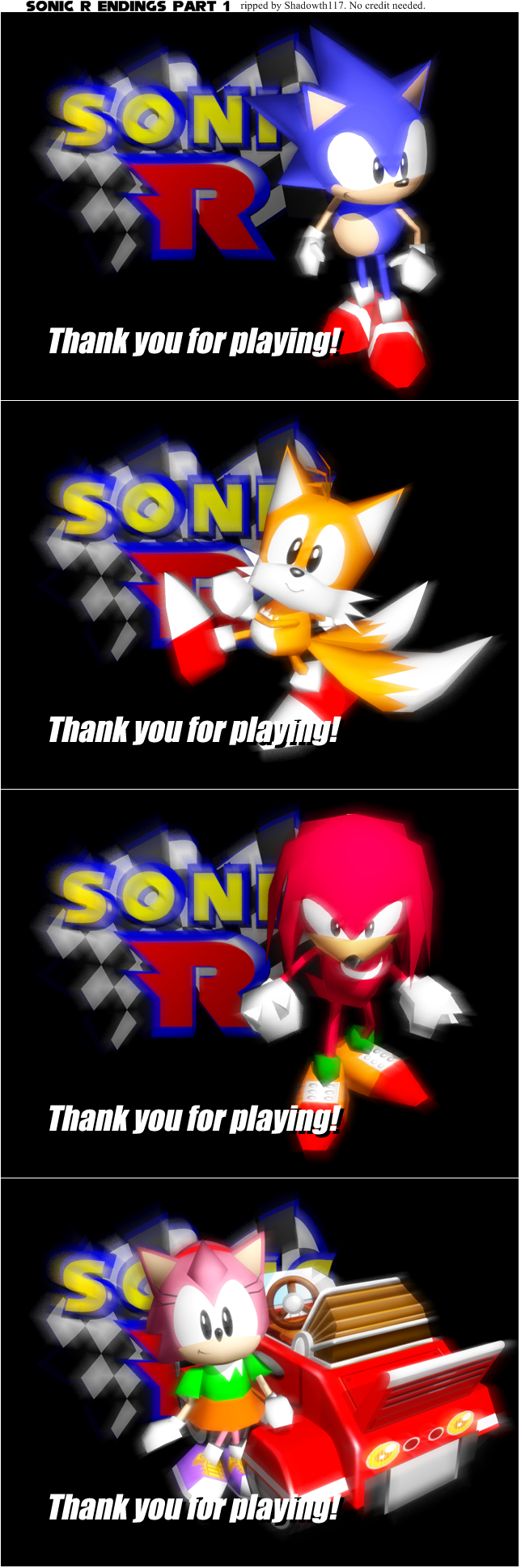 Sonic R - Endings Part 1
