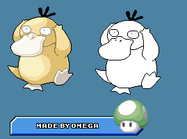 Pokémon Generation 1 Customs - #054 Psyduck (Pixel Art)