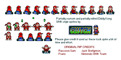 Diddy Kong (Super Mario Kart-Style)