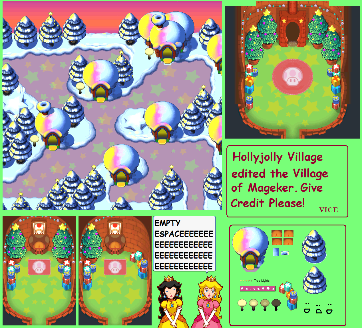 Mario & Luigi Customs - Hollijolli Village (Repaired)