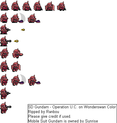 SD Gundam: Operation U.C. - Zaku II (Char)