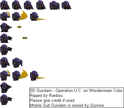 SD Gundam: Operation U.C. - Hizack (Purple)