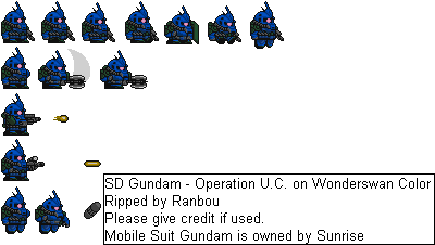 SD Gundam: Operation U.C. - Desert Zaku (Blue)