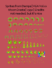 Video Game Anthology Vol.01: Terra Cresta & Moon Cresta - Enemies
