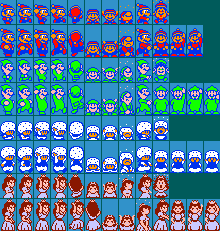 Super Mario Bros 2. - Christmas Edition (Hack) - Playable Characters