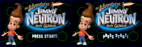 The Adventures of Jimmy Neutron Boy Genius - Title Screen