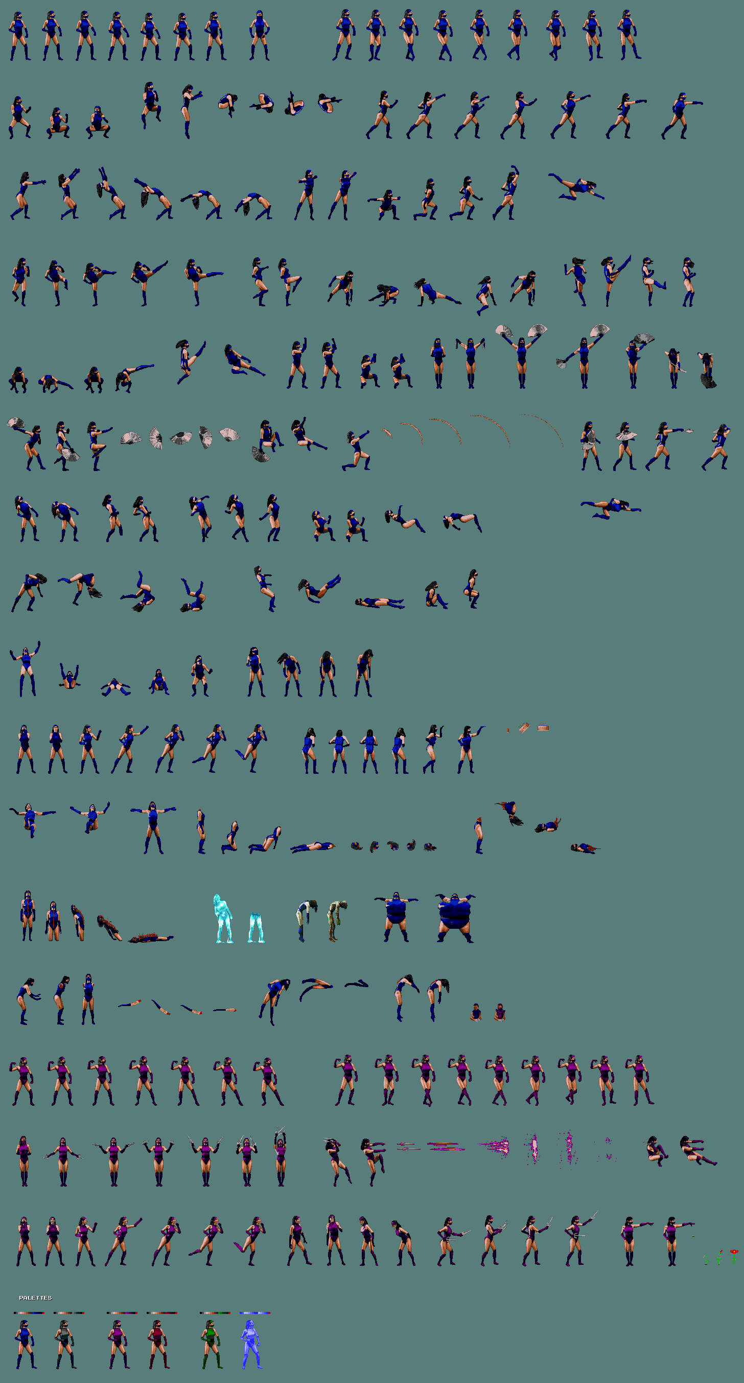 Mortal Kombat II - Kitana, Mileena, & Jade