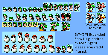 Baby Luigi (Yoshi's Island-Style, Expanded)