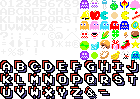 Super Pac-Man (Americas) - Font