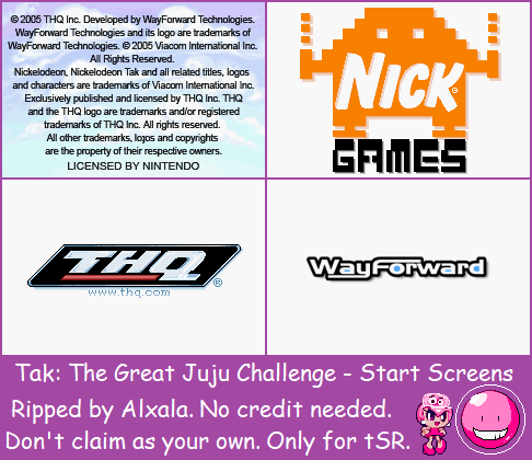 Tak: The Great Juju Challenge - Start Screens