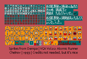 Video Game Anthology Vol.02: Atomic Runner Chelnov - Text & Name Entry