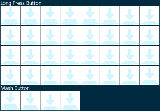 Font Icons - Button Press
