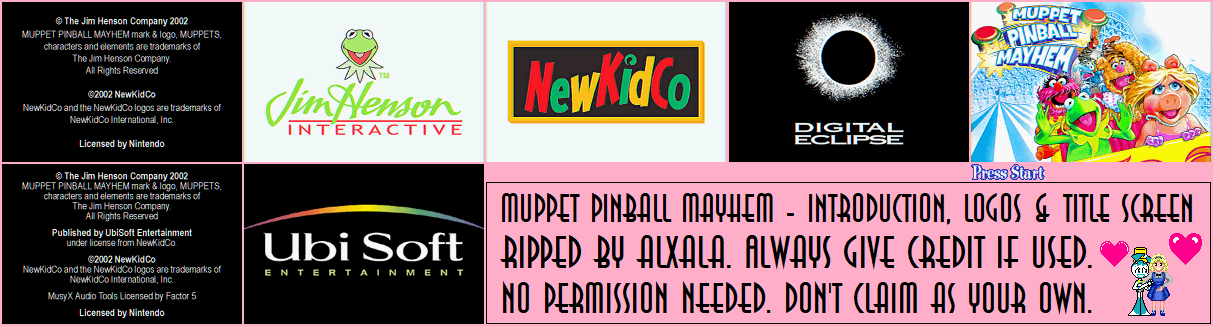 Muppet Pinball Mayhem - Introduction, Logos & Title Screen