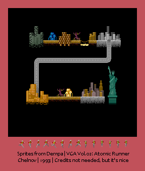 Video Game Anthology Vol.02: Atomic Runner Chelnov - Map