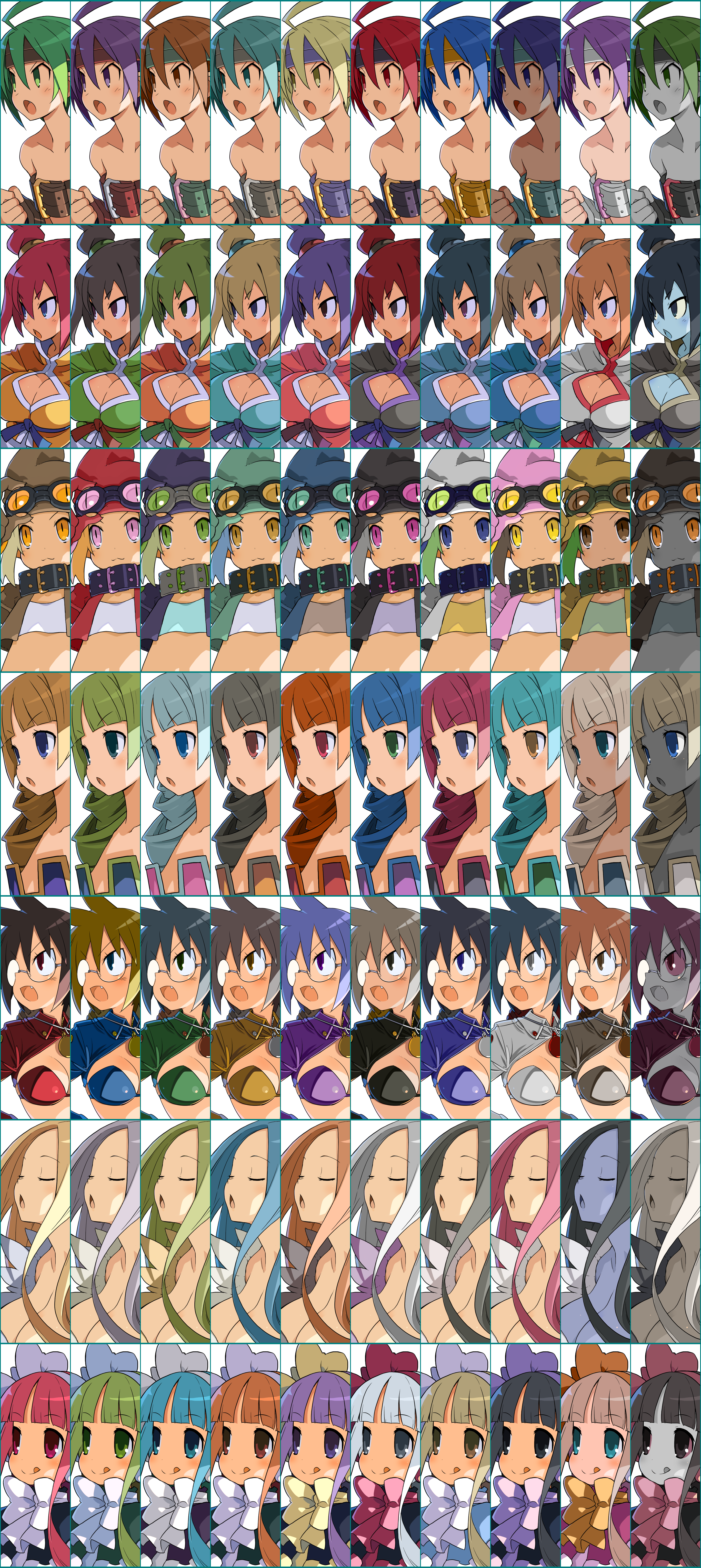 Disgaea 7: Vows of the Virtueless - Cut-In Portraits (Humanoid, Female, 1/2)