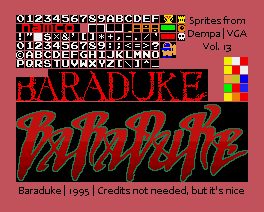 Video Game Anthology Vol.13: Baraduke - Text & Title Logos