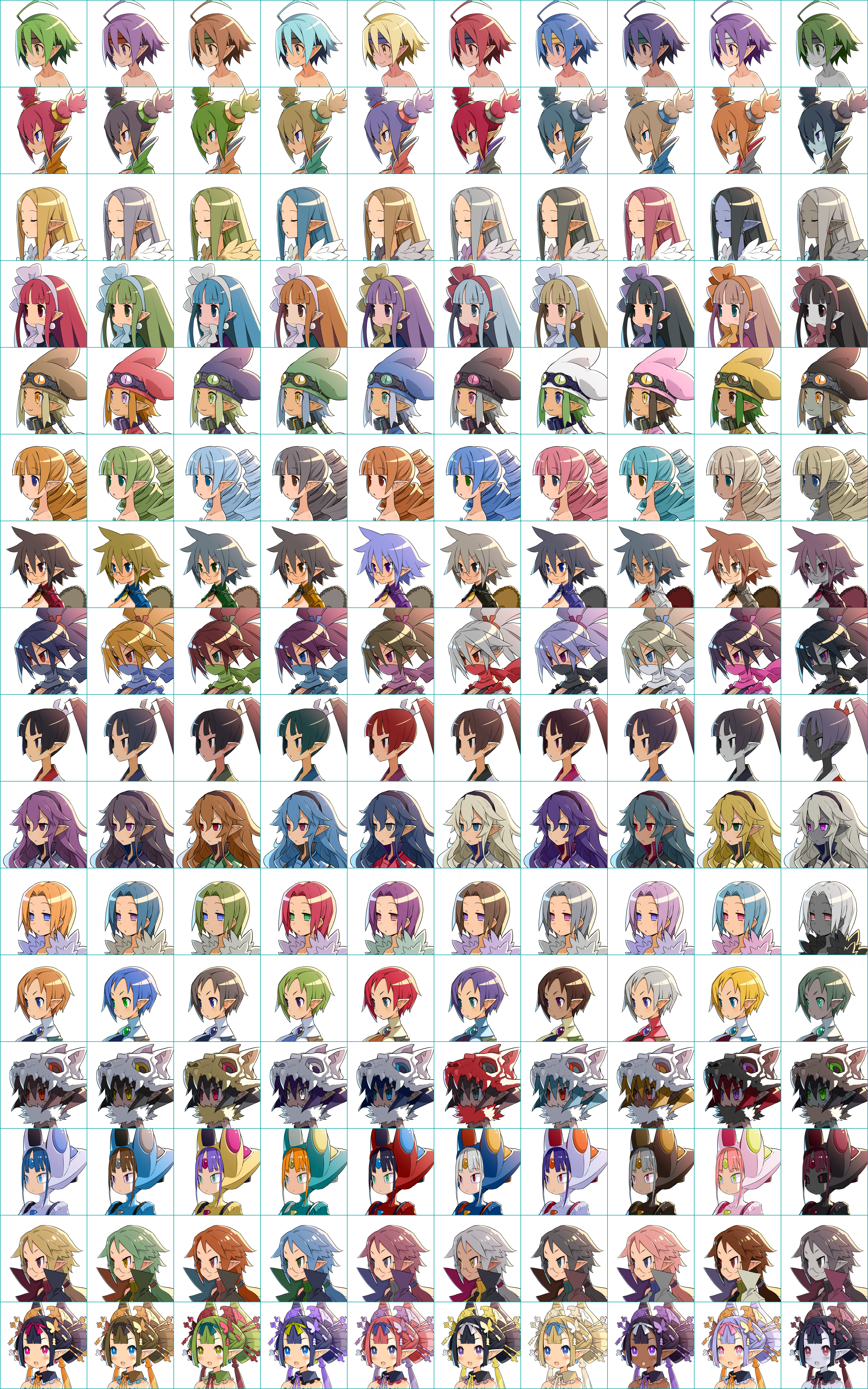 Character Icons (Humanoid, Female)