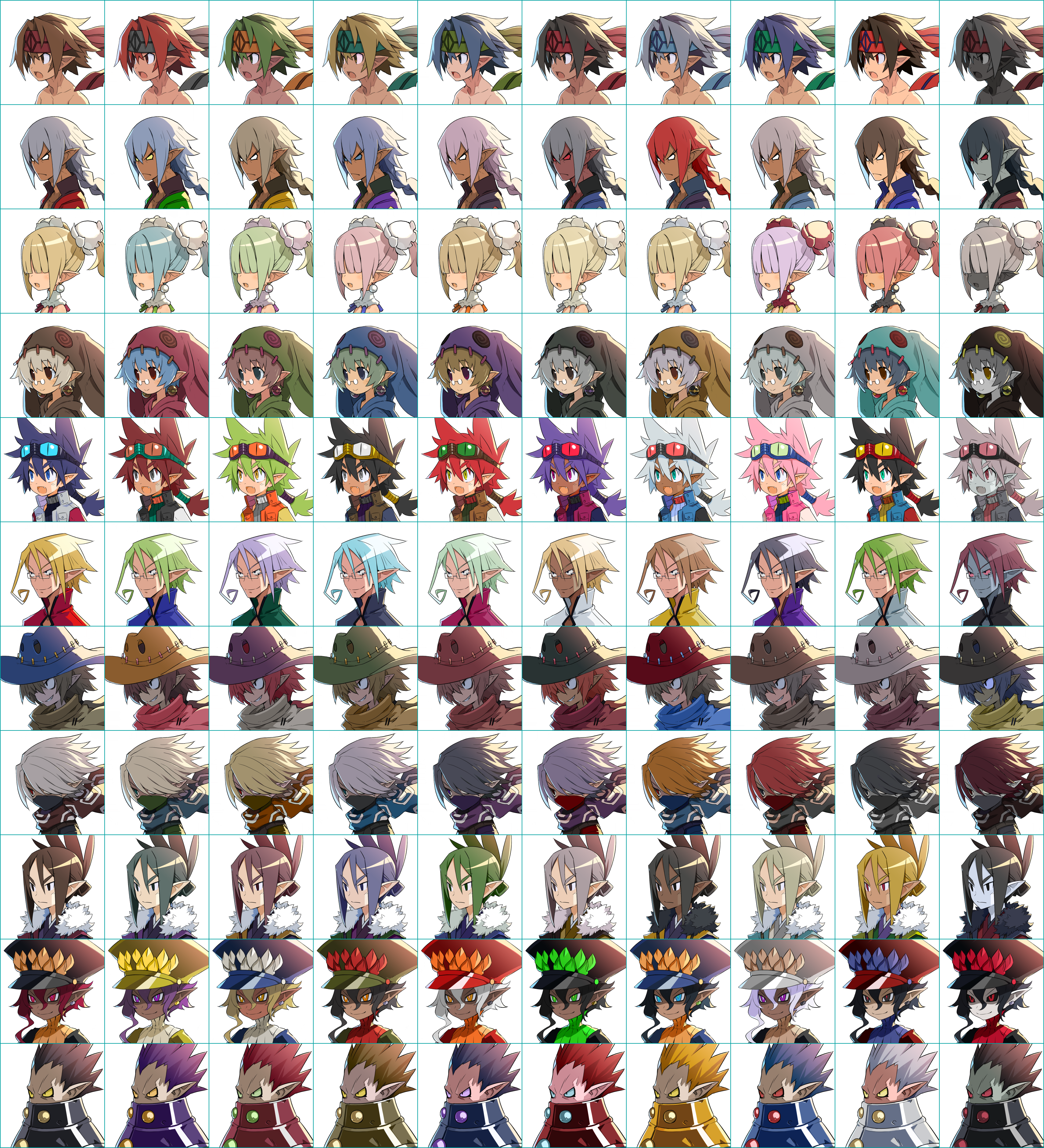 Character Icons (Humanoid, Male)