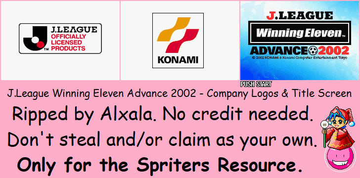 J.League Winning Eleven Advance 2002 (JPN) - Company Logos & Title Screen