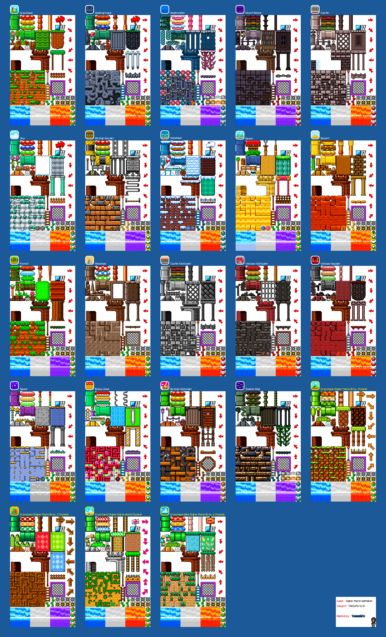 Super Mario UniMaker - Tilesets (1.S)