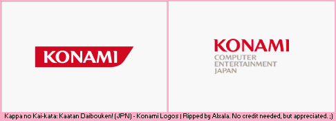 Kappa no Kai-Kata: Katan Daibouken (JPN) - Konami Logos