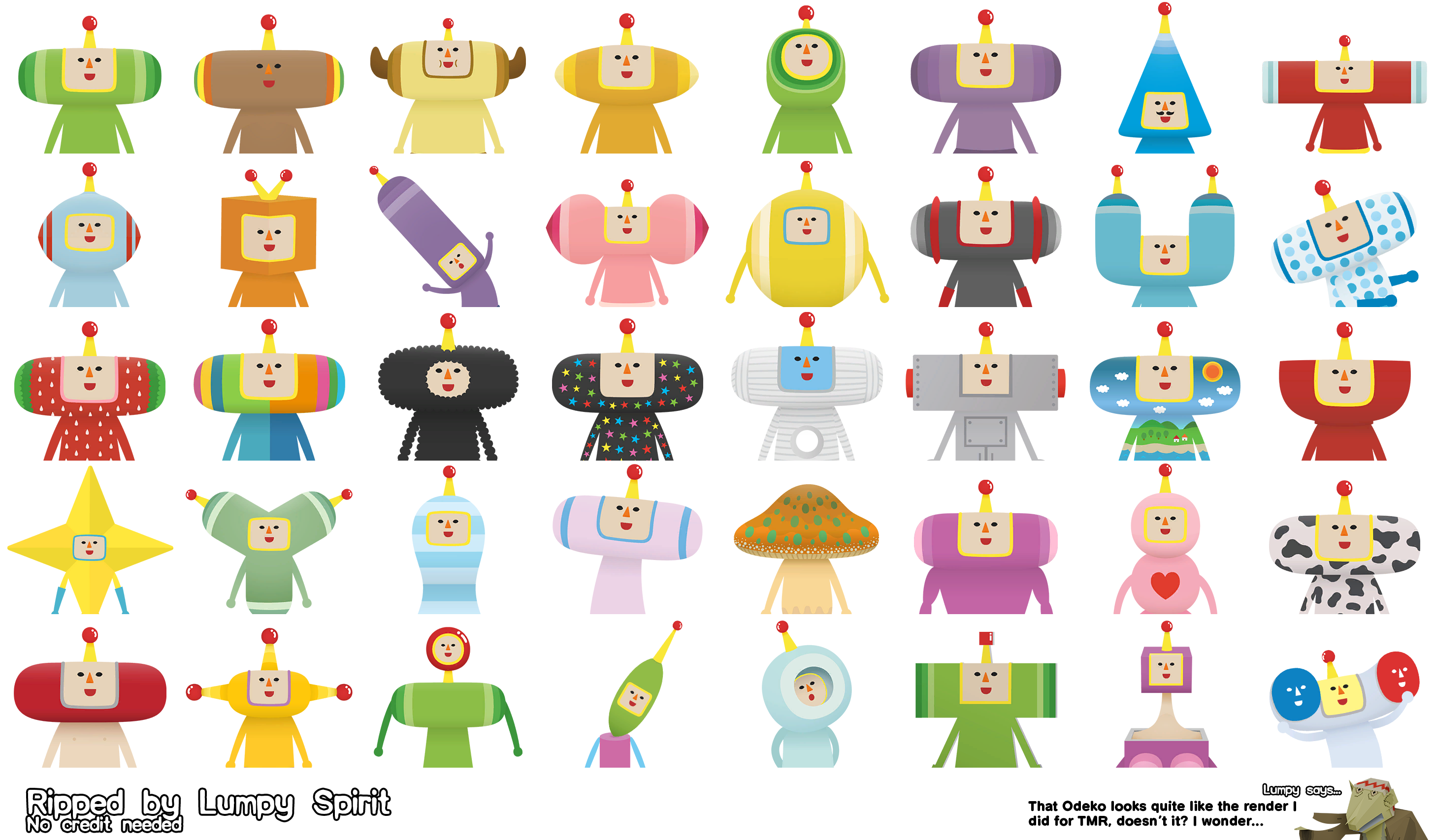 We Love Katamari REROLL+ Royal Reverie - Cousin Portraits