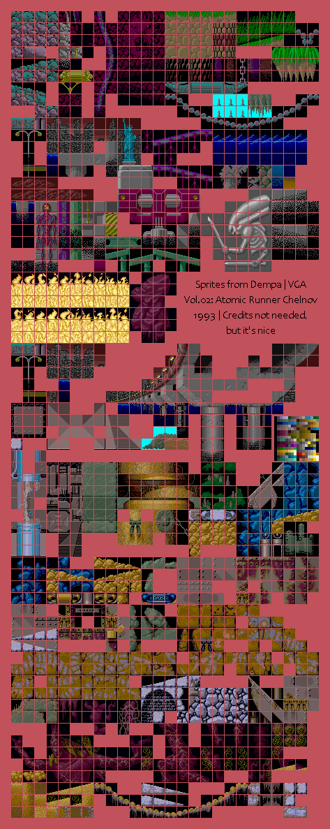Video Game Anthology Vol.02: Atomic Runner Chelnov - Background Tiles