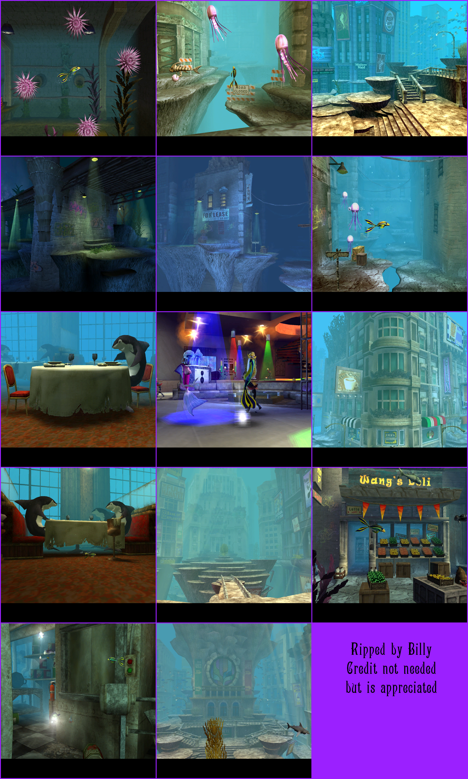 Shark Tale - Extras Backgrounds
