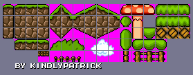 Classic Grass Tileset (SMW-Style)