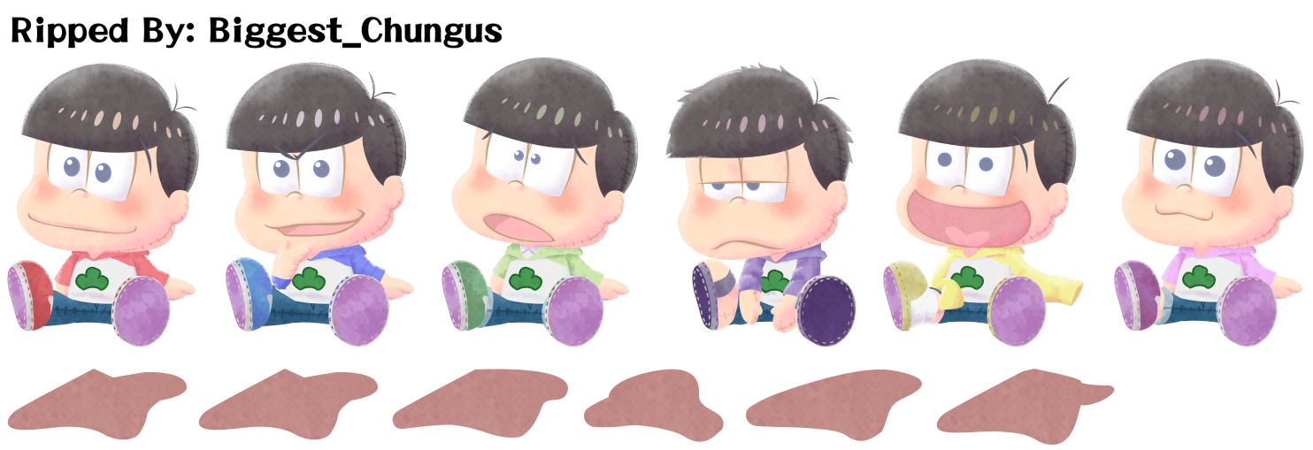 Osomatsu-san's Casual Neet Sugoroku Journey - Plushies (Raglan)