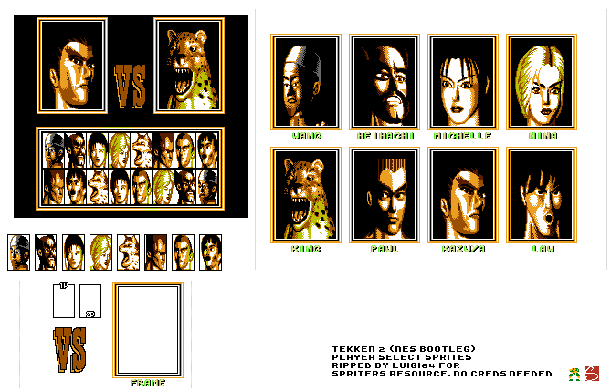 Tekken 2 (Bootleg) - Player Select