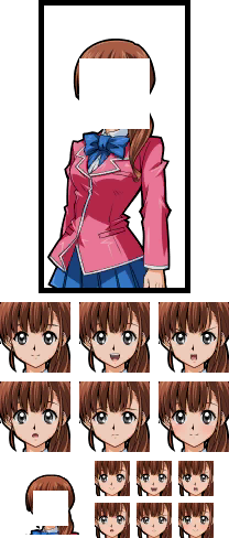 Yu-Gi-Oh! Duel Monsters Saikyo Card Battle (JPN) - Female Student NPC 2