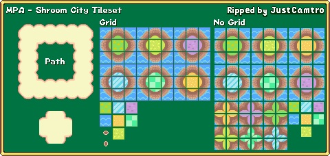 Mario Party Advance - Shroom City [Tileset]