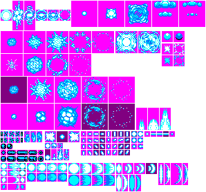 Basic Attack and Explosion Effects (Mega Man 8-bit Deathmatch-Style)