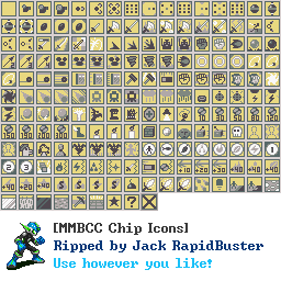 Mega Man Battle Chip Challenge - Battle Chip Icons